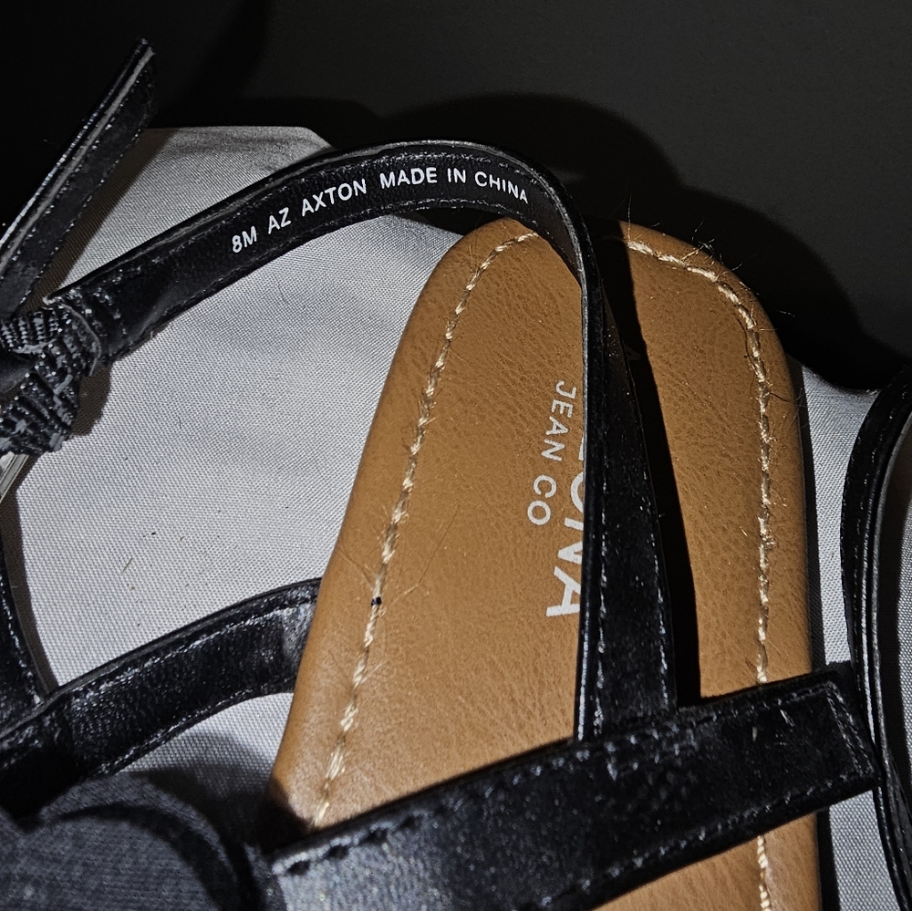 Arizona Jean Company “Adele” black sandals